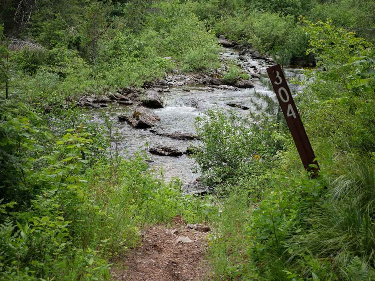 Flume Creek trail photo