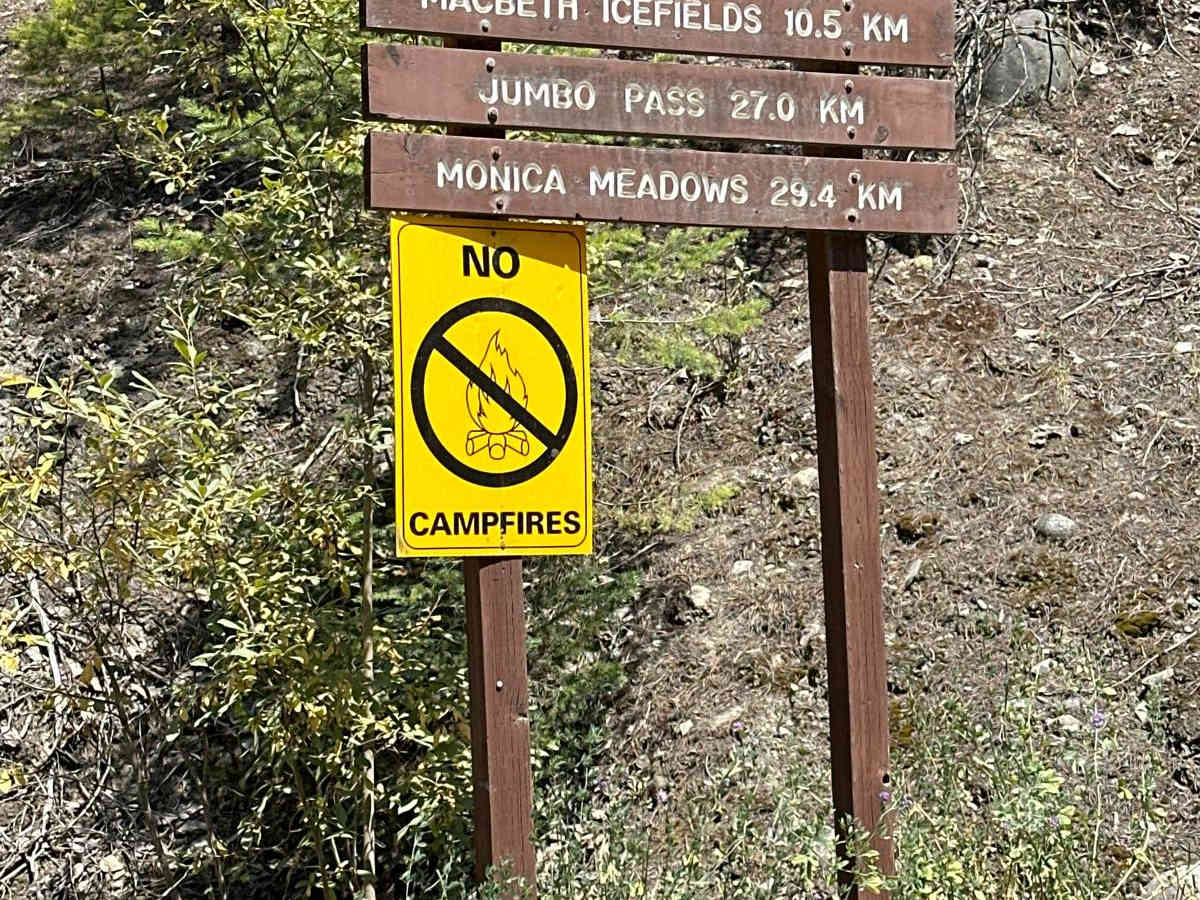 Glacier Creek FSR trail photo