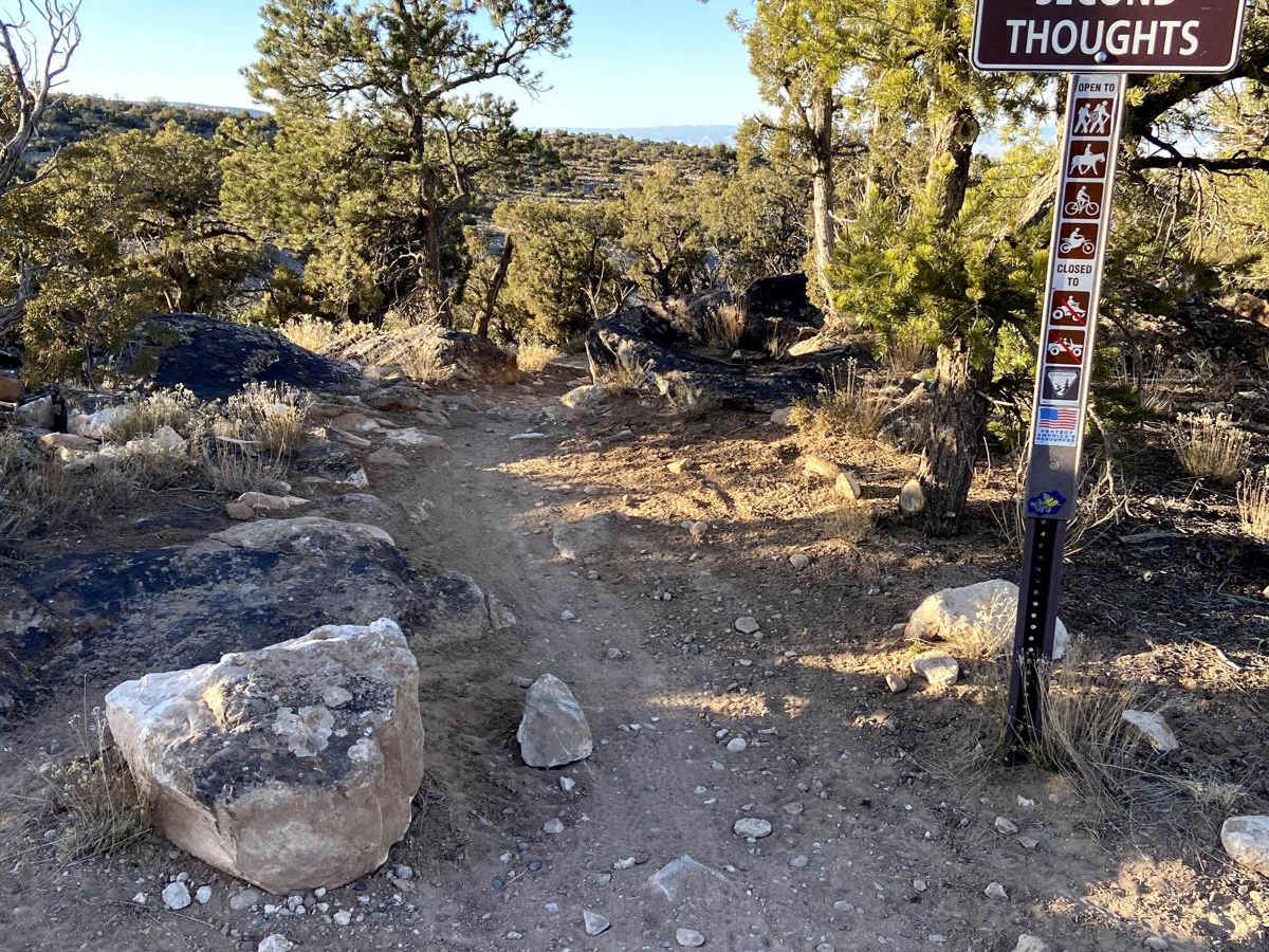 Second Thoughts trail photo