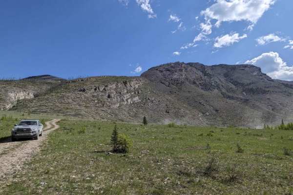Ya Ha Tinda Road to Bighorn Falls