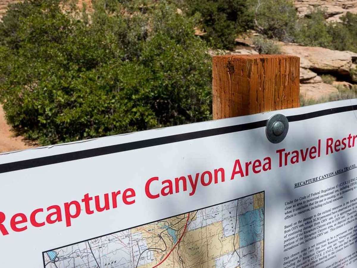 Recapture Rim Trail trail photo